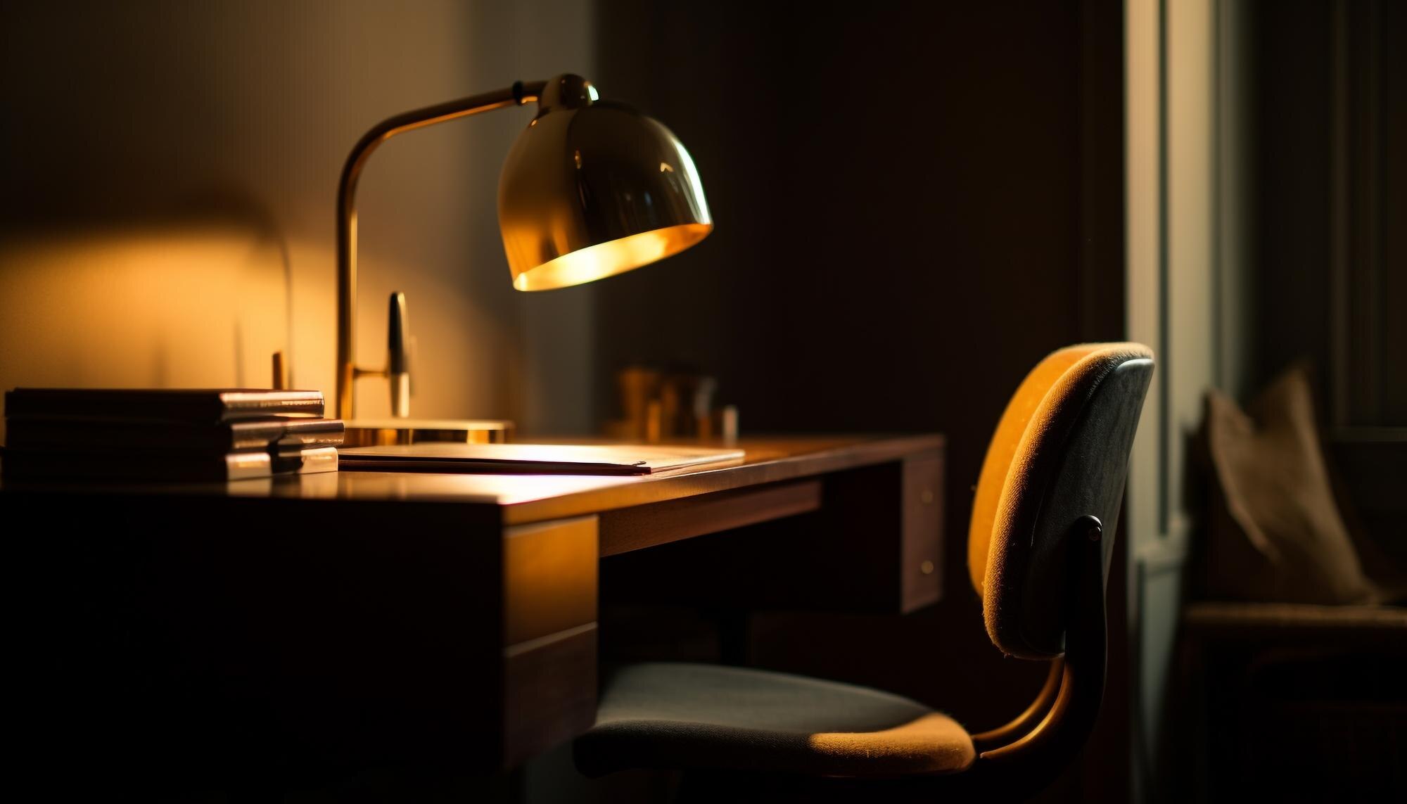 Escritorio iluminado